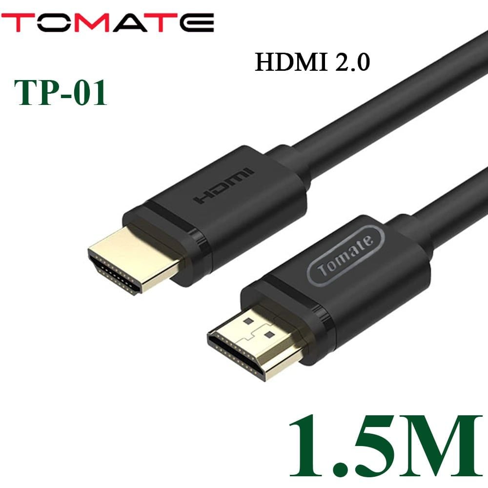 Cáp HDMI 2.0 TOMATE chuẩn 4K@60Hz dài từ 1.5M đến 30M - hàng chính hãng - Phụ Kiện Điện Tử Việt Nam Cáp HDMI 2.0 TOMATE chuẩn 4K@60Hz dài từ 1.5M đến 30M - hàng chính hãng - Phụ Kiện Điện Tử Việt Nam