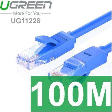 Cáp mạng LAN Cat6 UTP Ugreen kích thước từ 0.5m đến 100m - Phụ Kiện Điện Tử Việt Nam Cáp mạng LAN Cat6 UTP Ugreen 11228- Kích cỡ: 100m