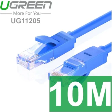Cáp mạng LAN Cat6 UTP Ugreen kích thước từ 0.5m đến 100m - Phụ Kiện Điện Tử Việt Nam Cáp mạng LAN Cat6 UTP Ugreen 11205- Kích cỡ: 10m