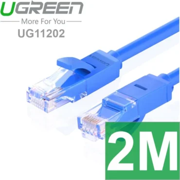 Cáp mạng LAN Cat6 UTP Ugreen kích thước từ 0.5m đến 100m - Phụ Kiện Điện Tử Việt Nam Cáp mạng LAN Cat6 UTP Ugreen 11202- Kích cỡ: 2m