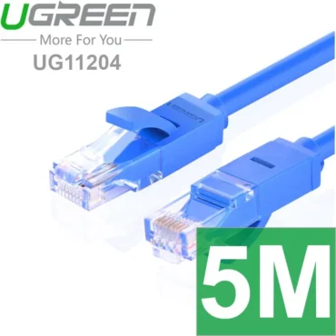 Cáp mạng LAN Cat6 UTP Ugreen kích thước từ 0.5m đến 100m - Phụ Kiện Điện Tử Việt Nam Cáp mạng LAN Cat6 UTP Ugreen 11204- Kích cỡ: 5m