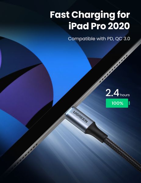 Cáp sạc nhanh 100W USB type-C Ugreen US316 dài 0.5M 1M 1.5M 2M 3M - Phụ Kiện Điện Tử Việt Nam