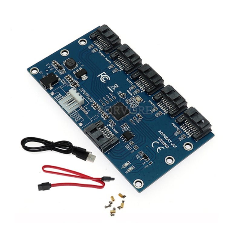 Card chia SATA 1 ra 5 - mở rộng thêm cổng SATA cho PC, Card chia Sata phụ kiện điện tử Hà Nội - Phụ Kiện Điện Tử Việt Nam card chia sata 1 ra 5