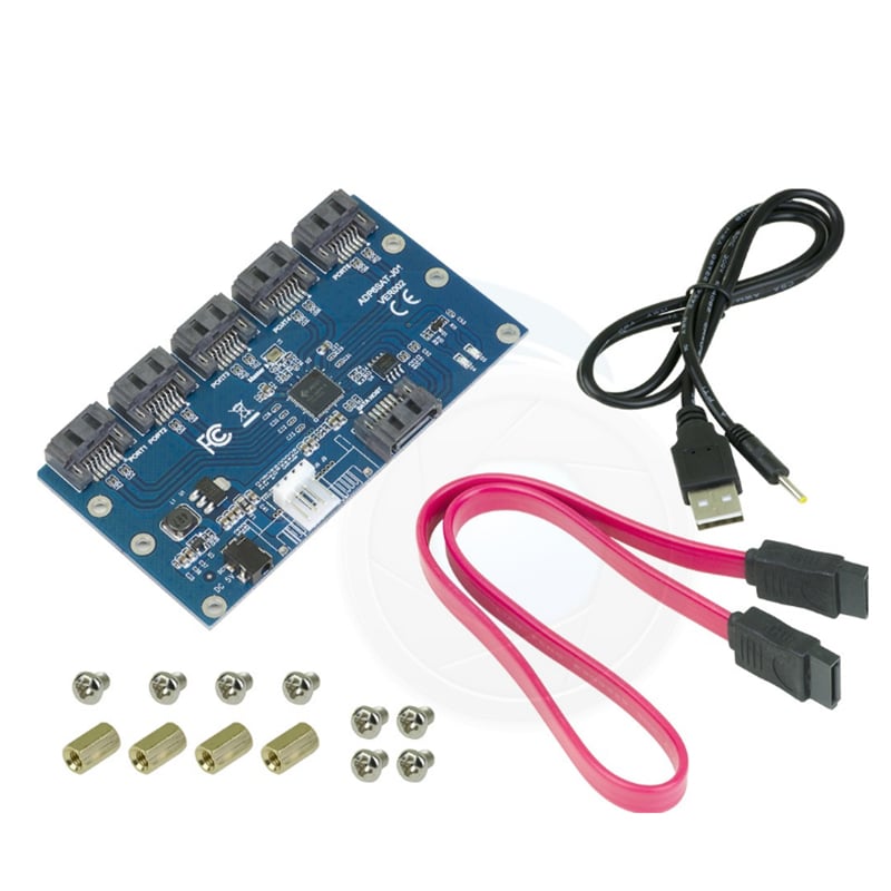 Card chia SATA 1 ra 5 - mở rộng thêm cổng SATA cho PC, Card chia Sata phụ kiện điện tử Hà Nội - Phụ Kiện Điện Tử Việt Nam card chia sata 1 ra 5