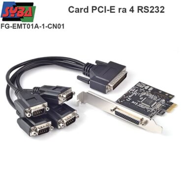 Card PCI-E 1X ra 4 cổng DB9 RS232 Syba FG-EMT01A-1CN01 - Phụ Kiện Điện Tử Việt Nam