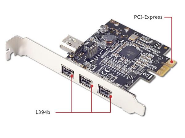 Card PCI-E 1X ra IEEE 1394 Firewire 800 1394B A Syba FG-EFWB-V1T-003BI - Phụ Kiện Điện Tử Việt Nam Card PCI-E 1X ra IEEE 1394 Firewire 800 1394B A Syba FG-EFWB-V1T-003BI - Phụ Kiện Điện Tử Việt Nam