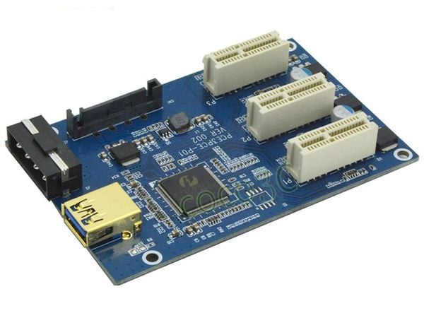 Card chuyển đổi PCI-E 1x ra 3 PCI-E 1X - Phụ Kiện Điện Tử Việt Nam Card chuyển đổi PCI-E 1x ra 3 PCI-E 1X - Phụ Kiện Điện Tử Việt Nam