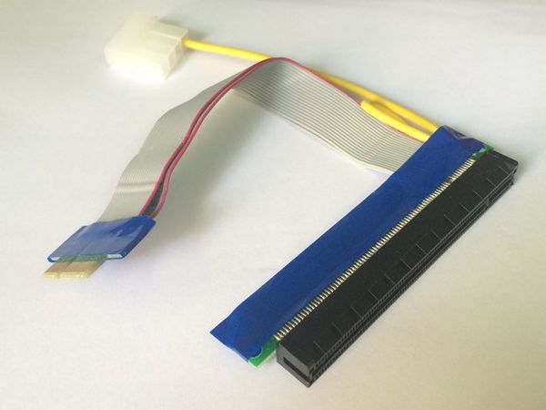 Cáp chuyển đổi PCI-E 1X sang PCI-E 16X có cấp nguồn - Phụ Kiện Điện Tử Việt Nam Cáp chuyển đổi PCI-E 1X sang PCI-E 16X có cấp nguồn - Phụ Kiện Điện Tử Việt Nam