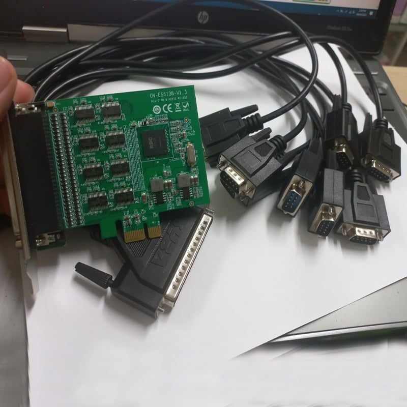 Card PCI-E 1x mở rộng ra 8 cổng RS232 DB9 Syba FG-EMT09A / FG-EMT08S - Phụ Kiện Điện Tử Việt Nam