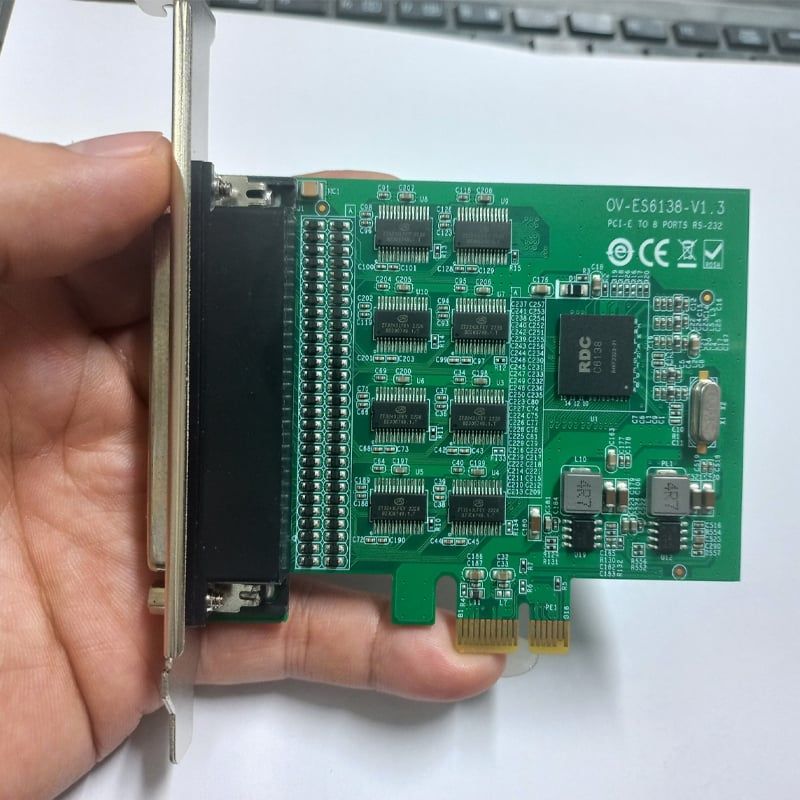 Card PCI-E 1x mở rộng ra 8 cổng RS232 DB9 Syba FG-EMT09A / FG-EMT08S - Phụ Kiện Điện Tử Việt Nam