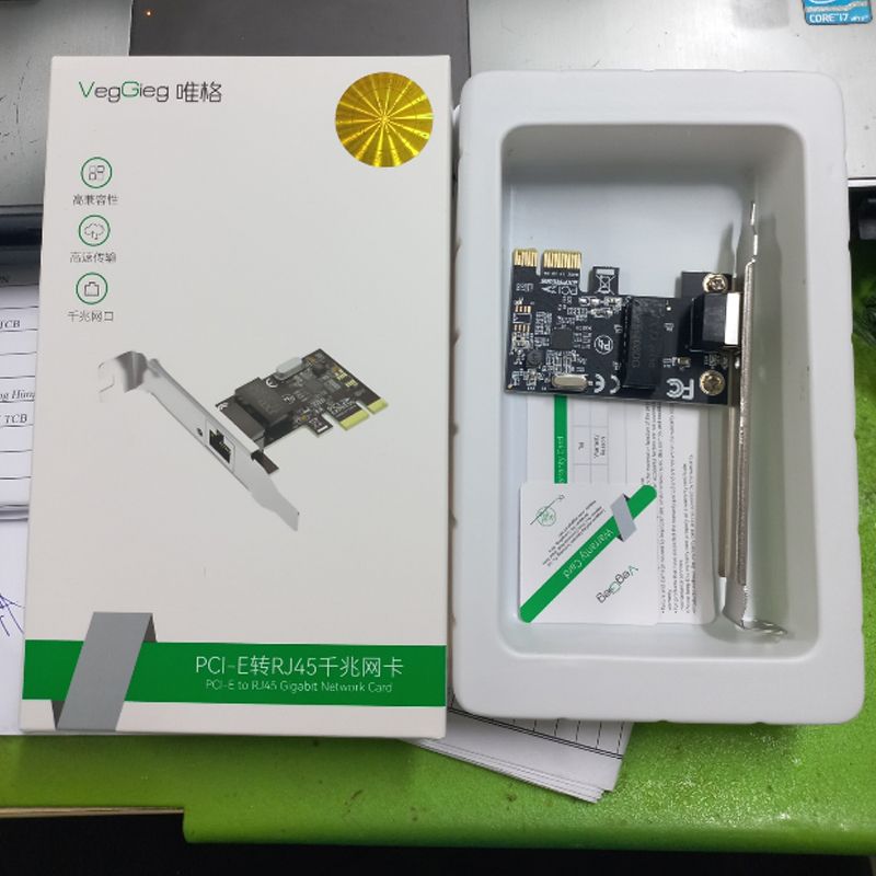 Card mạng 1Gbps chính hãng Veggieg V-PC01 chíp RTL8111F - Phụ Kiện Điện Tử Việt Nam Card mạng 1Gbps chính hãng Veggieg V-PC01 chíp RTL8111F