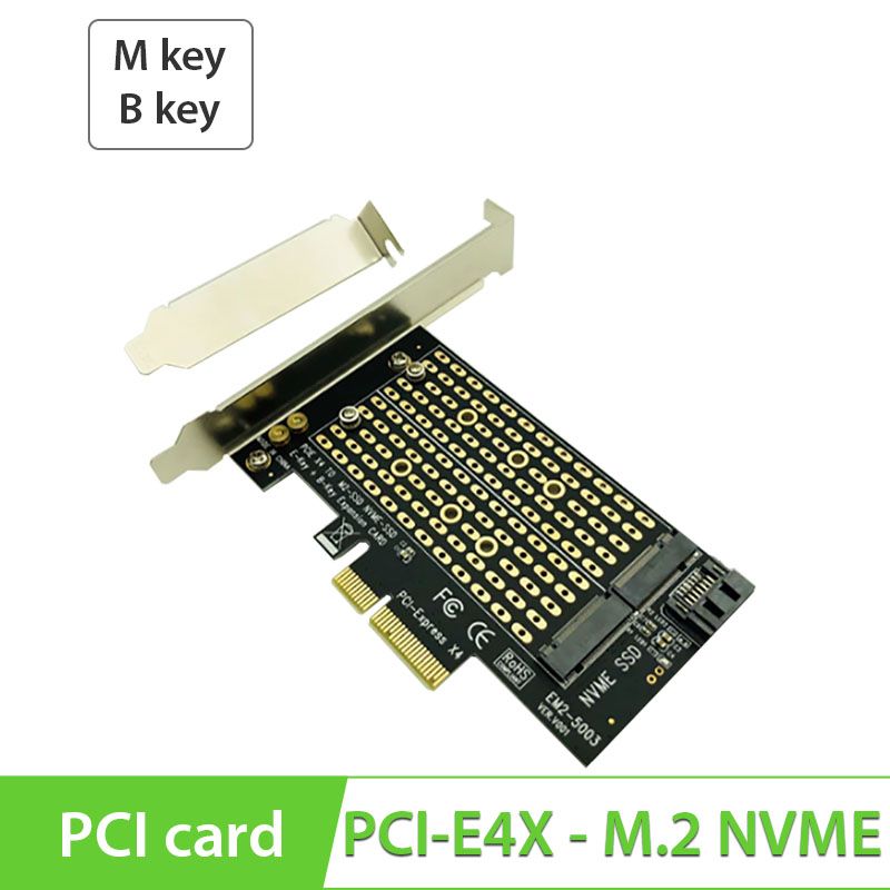 Card chuyển SSD M.2 NGFF NVMe ra PCI-E4X SSU-EM2-5003 - Hỗ trợ B, M, B&M key - Phụ Kiện Điện Tử Việt Nam Card chuyển SSD M.2 NGFF NVMe ra PCI-E4X SSU-EM2-5003 - Hỗ trợ B, M, B&M key