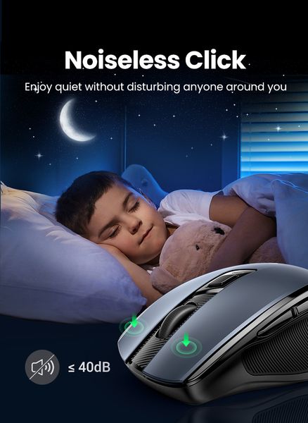 Chuột Bluetooth 5.0 6 nút không ồn Ugreen 15508 MU006 - Phụ Kiện Điện Tử Việt Nam