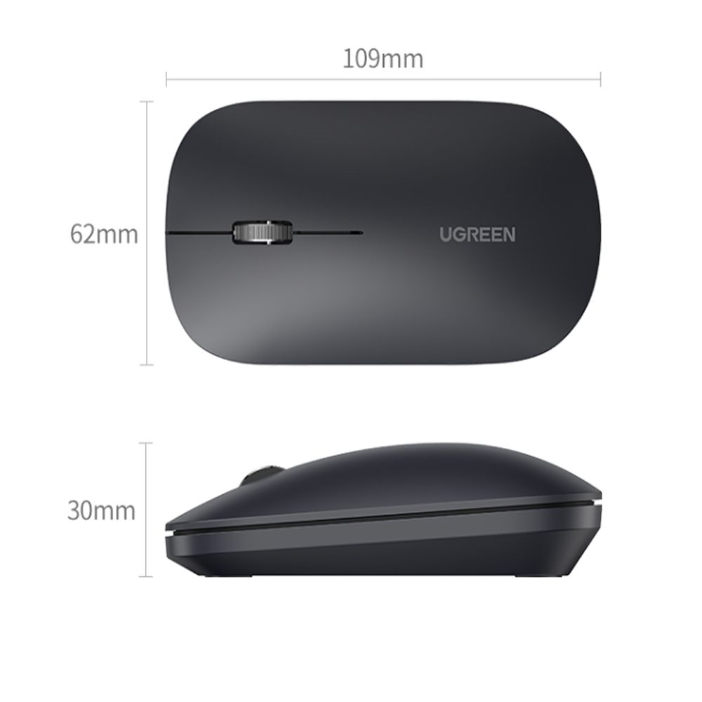 Chuột không dây 2.4G cao cấp 4000DPI Ugreen 90372 MU001 - Phụ Kiện Điện Tử Việt Nam Chuột không dây 2.4G cao cấp 4000DPI Ugreen 90372 MU001 - Phụ Kiện Điện Tử Việt Nam