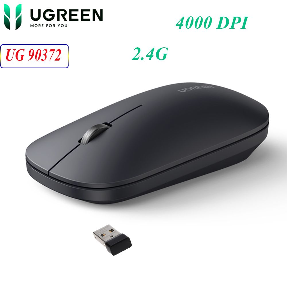 Chuột không dây 2.4G cao cấp 4000DPI Ugreen 90372 MU001 - Phụ Kiện Điện Tử Việt Nam Chuột không dây 2.4G cao cấp 4000DPI Ugreen 90372 MU001 - Phụ Kiện Điện Tử Việt Nam