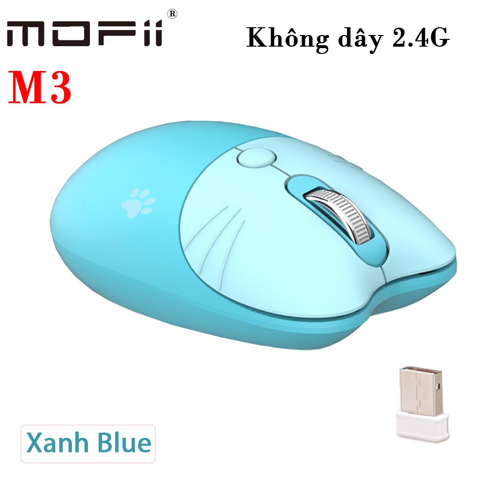 Chuột không dây Mofii 2.4G nhiều màu kiểu dáng kute M3 - Phụ Kiện Điện Tử Việt Nam