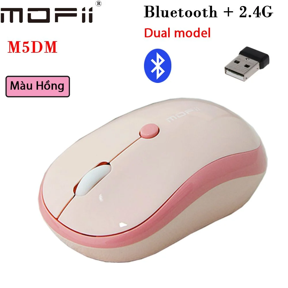 Chuột bluetooth 2 trong 1 nhiều màu Mofii M5DM - Phụ Kiện Điện Tử Việt Nam