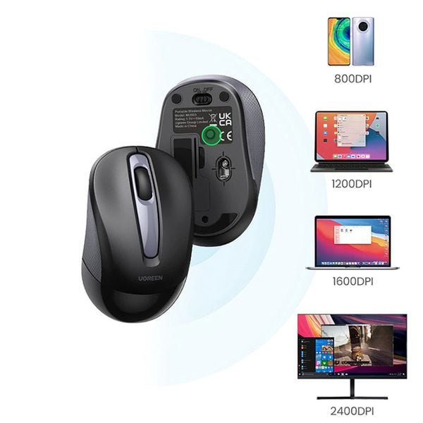 Chuột không dây 2.4G cao cấp 2400DPI Ugreen 90371 MU003 - Phụ Kiện Điện Tử Việt Nam
