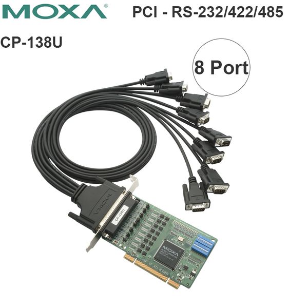PCI card ra 8 RS232 RS422 RS485 Moxa CP-138U - Phụ Kiện Điện Tử Việt Nam moxa cp-138u