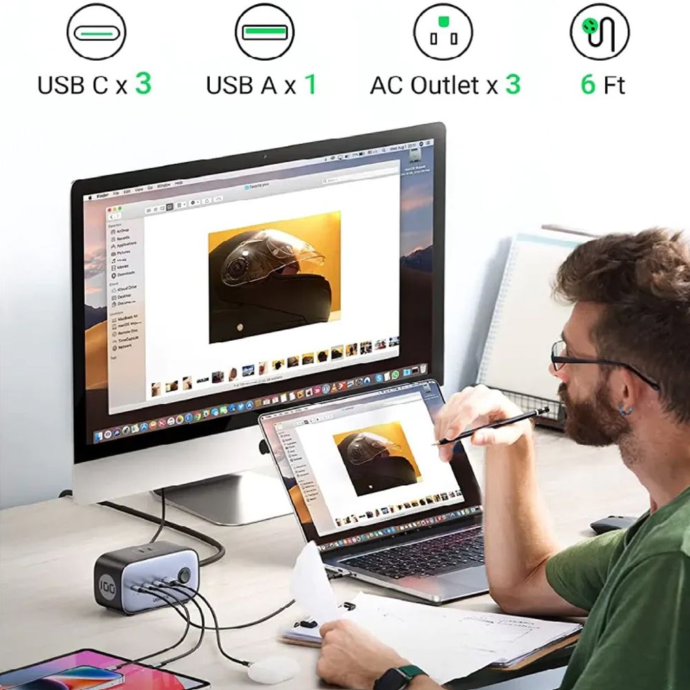 Bộ sạc nhanh 100W Ugreen 40896 GaN 2 DigiNest Pro USB C cho điện thoại, máy tính bảng, laptop - Phụ Kiện Điện Tử Việt Nam