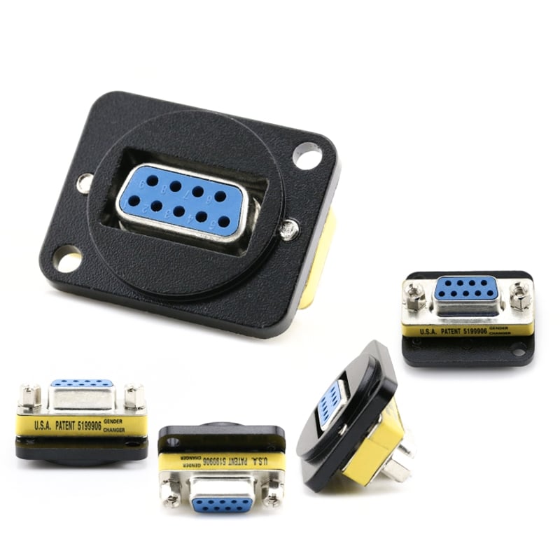 Đầu cắm DB9 Female gắn trên bảng điều khiển âm sàn âm tường Coraon D-DB9-S - Phụ Kiện Điện Tử Việt Nam dau-cam-db9