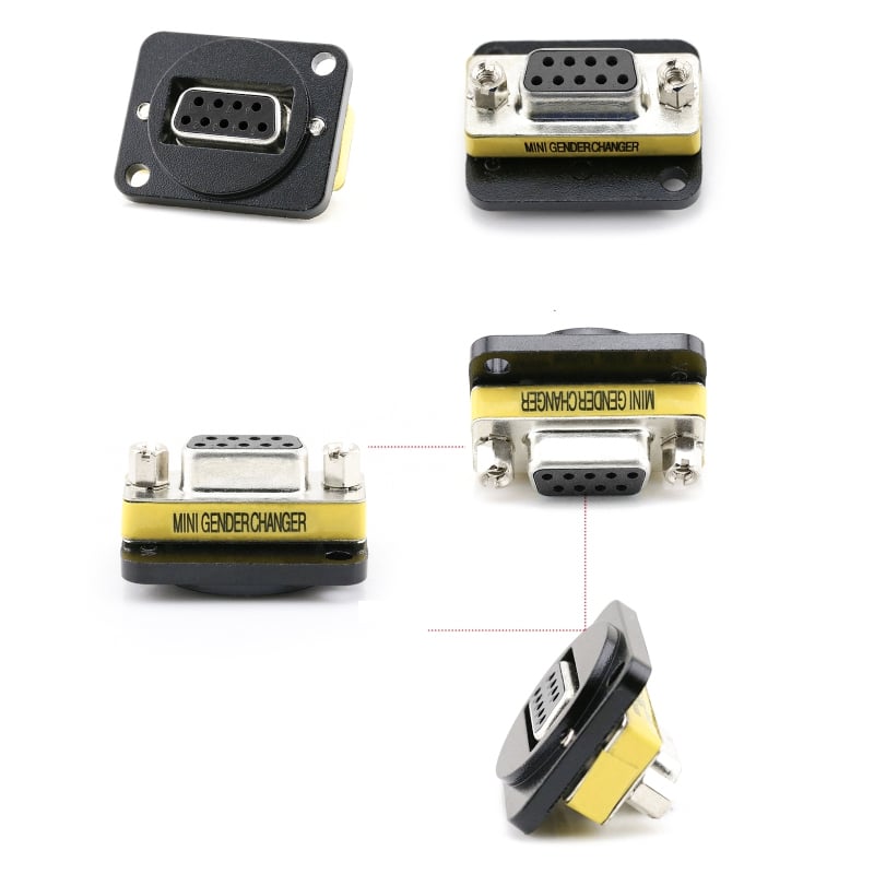 Đầu cắm DB9 Female gắn trên bảng điều khiển âm sàn âm tường Coraon D-DB9-S - Phụ Kiện Điện Tử Việt Nam dau-cam-db9