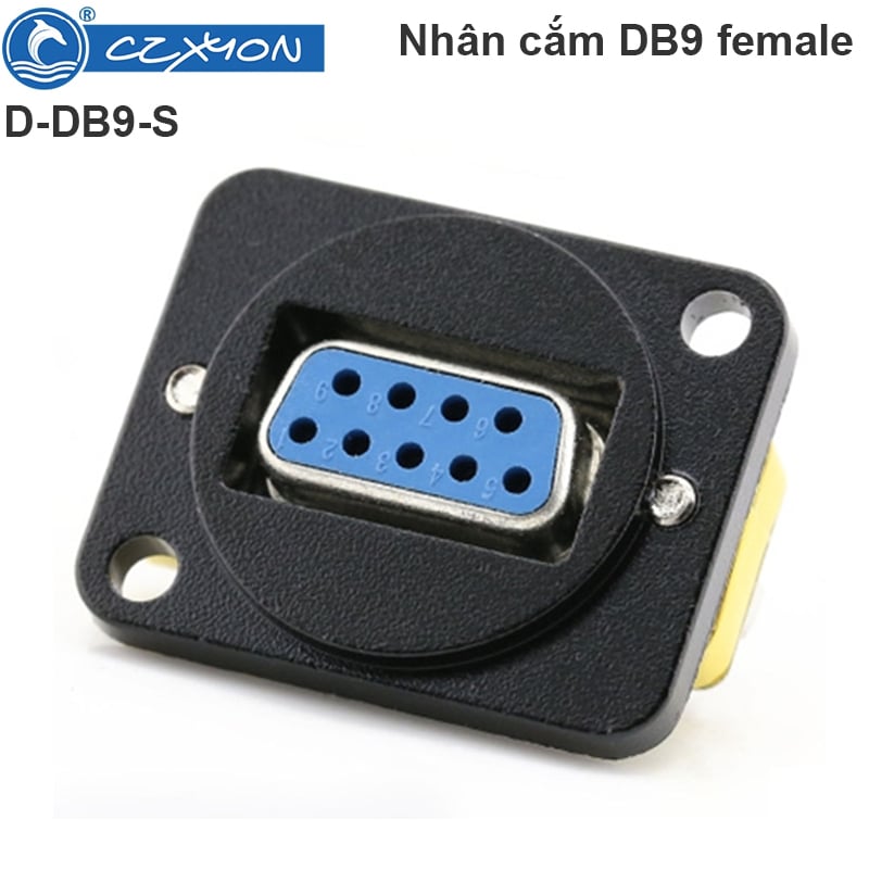 Đầu cắm DB9 Female gắn trên bảng điều khiển âm sàn âm tường Coraon D-DB9-S - Phụ Kiện Điện Tử Việt Nam dau-cam-db9