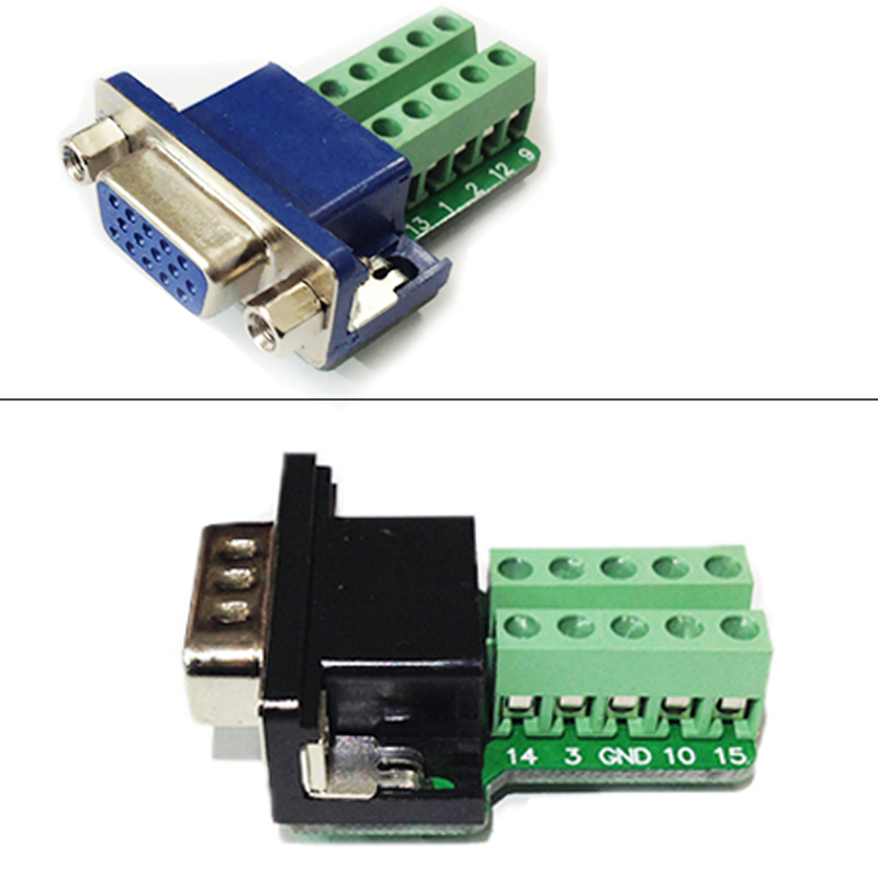 Đầu bấm cáp VGA 3+6 Male - Female - Phụ Kiện Điện Tử Việt Nam jack dau cap vga 3+6