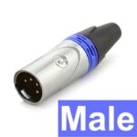 Đầu hàn cổng XLR4 Cannon 4PIN CZXYON CL-4MX đực - CL-4FX cái - Đầu XLR4 đực model CL4MX
