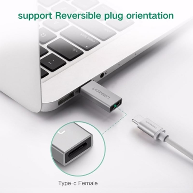 Đầu chuyển USB 3.0 AM ra USB type-C 3.1 AF adapter UGREEN 30705 - Phụ Kiện Điện Tử Việt Nam USB 3.0 to usb type-c female ugreen