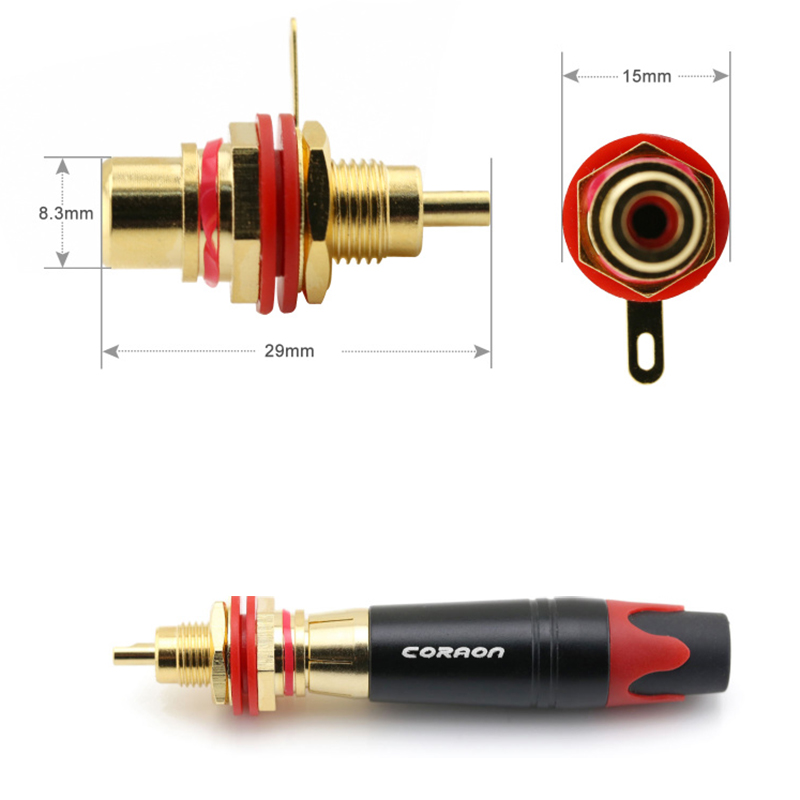 Đầu hàn jack cắm AV RCA Video Female Coraon Z-367A - 2 4 9 - Phụ Kiện Điện Tử Việt Nam dau han jack cam av video coraon