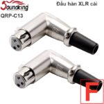 Đầu hàn giắc Cannon XLR bẻ góc Soundking Female QRP-C13 & Male QRP-C14 - Female l QRP-C13