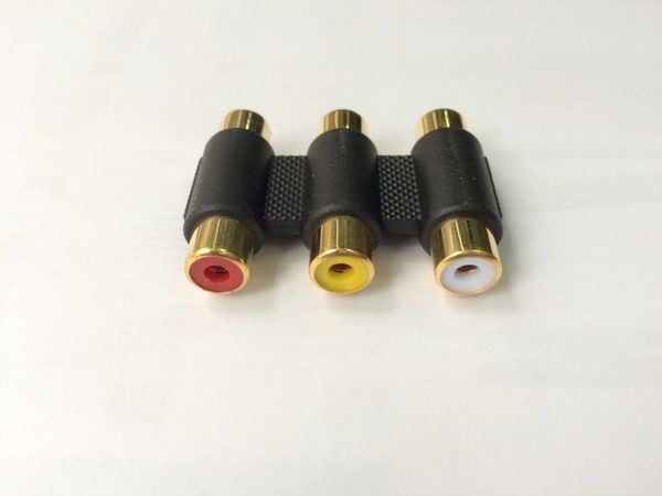 Đầu nối RCA/AV 1-1 và 3-3 2 đầu âm, Đầu nối cáp AV, RCA phụ kiện điện tử - Phụ Kiện Điện Tử Việt Nam Đầu nối RCA/AV 1-1 và 3-3 2 đầu âm, Đầu nối cáp AV, RCA phụ kiện điện tử - Phụ Kiện Điện Tử Việt Nam