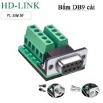 Đầu giắc kết nối đầu cuối Terminal Block COM DB9 RS232 RS422 RS485 đực - cái HD-Link YL-SW-9M/F - ĐẦU CÁI