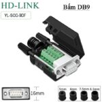 Đầu bấm DB9 RS232 Male - Female HD-Link YL-SCG-09DMF - Đầu DB9 cái YL-SCG-9DF