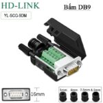 Đầu bấm DB9 RS232 Male - Female HD-Link YL-SCG-09DMF - Đầu DB9 đực YL-SCG-9DM