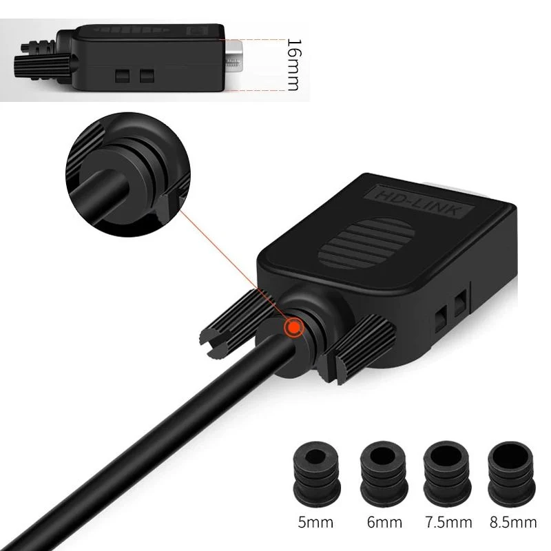 Đầu bấm DB9 RS232 Male - Female chân 2,3,5 HD-Link YL-SJCG-09DMF dùng làm cáp RS232C - Phụ Kiện Điện Tử Việt Nam