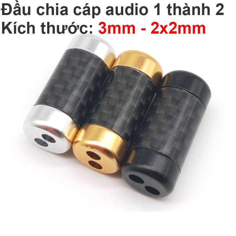 Cục chia chữ Y tự chế cho dây Cáp audio 3.5mm Cáp tai nghe loại nhỏ - Hợp kim nhôm carbon - Phụ Kiện Điện Tử Việt Nam Cục chia chữ Y tự chế cho dây Cáp audio 3.5mm Cáp tai nghe loại nhỏ - Hợp kim nhôm carbon