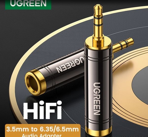 Đầu chuyển audio 6.3mm sang 3.5mm Ugreen 60711 AV168 - Phụ Kiện Điện Tử Việt Nam Đầu chuyển audio 6.3mm sang 3.5mm Ugreen 60711 AV168 - Phụ Kiện Điện Tử Việt Nam