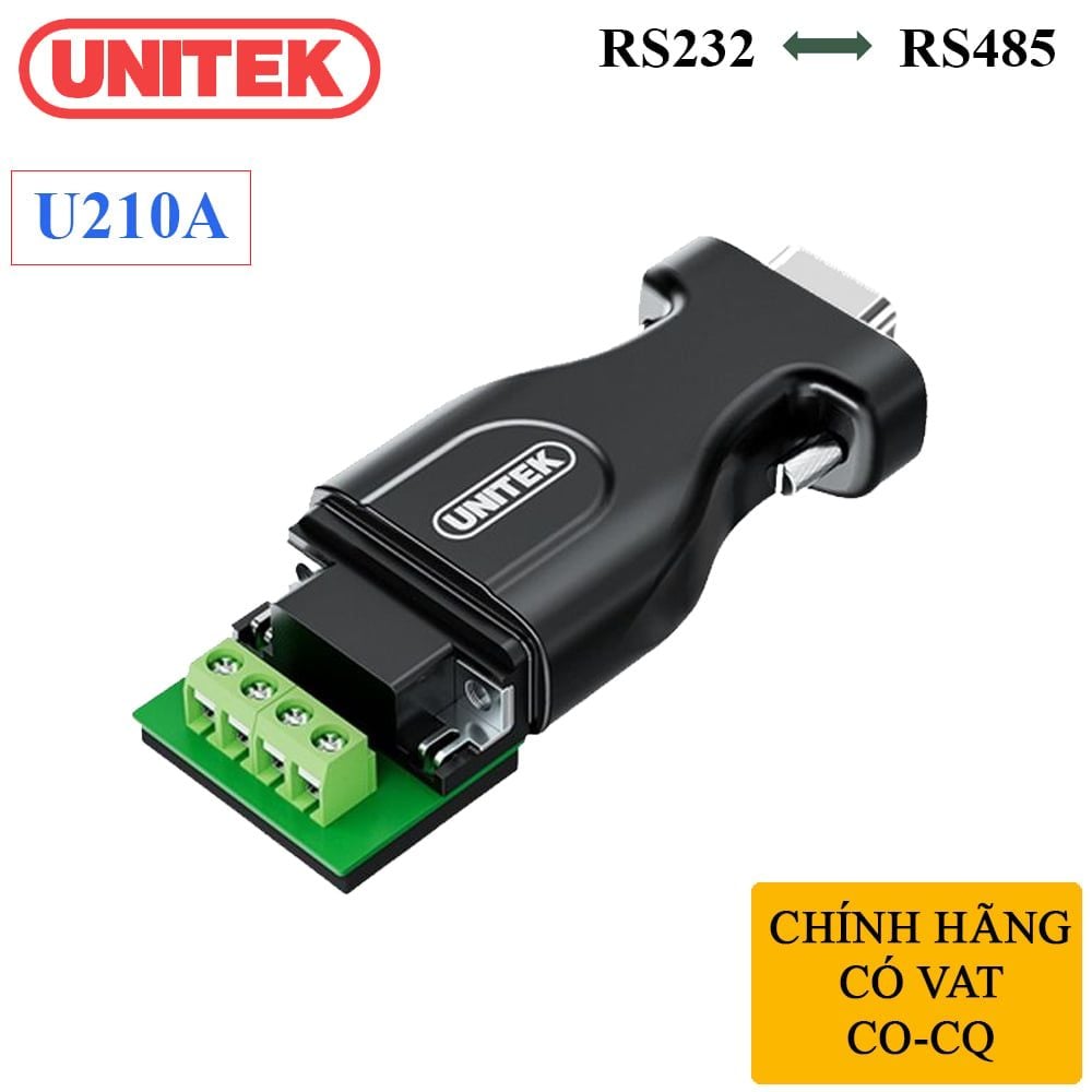 Đầu chuyển RS232 sang RS485/422 chính hãng Unitek U211A - Phụ Kiện Điện Tử Việt Nam Đầu chuyển RS232 sang RS485 chính hãng Unitek U210A