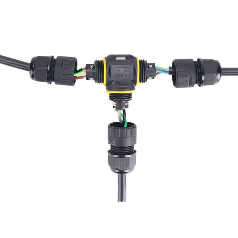 Đầu nối dây điện chống nước chữ T chuẩn IP68 chính hãng E-Weichat EW-M20T - Phụ Kiện Điện Tử Việt Nam