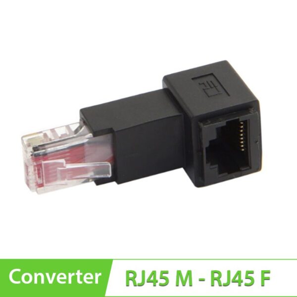 Đầu đổi RJ45 đực ra RJ45 cái bẻ góc - Đầu nối mạng bẻ góc 1 đầu đực 1 ...