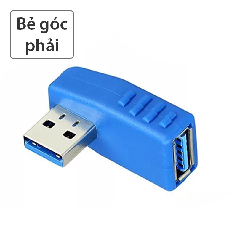 Đầu đổi USB 3.0 đầu đực đầu cái bẻ góc (xoay trái/phải) - Phụ Kiện Điện Tử Việt Nam dau doi usb 3.0 am-af