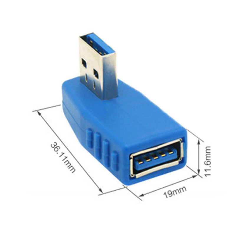 Đầu đổi USB 3.0 đầu đực đầu cái bẻ góc (xoay trái/phải) - Phụ Kiện Điện Tử Việt Nam dau doi usb 3.0 am-af