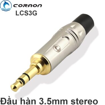 Đầu hàn giắc cắm âm thanh 3.5mm cỡ nhỏ mạ vàng Coraon LCS3G (1 chiếc) - Phụ Kiện Điện Tử Việt Nam