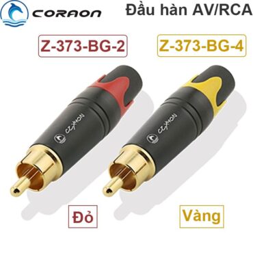 Đầu hàn jack cắm AV/RCA cho thiết bị âm thanh mạ vàng 24K Coraon Z-373-BG (1 chiếc) - Phụ Kiện Điện Tử Việt Nam
