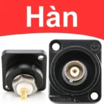Đầu nối BNC SDI lắp mặt bích chất lượng cao – Hàn chân & bulkhead Coraon LC-RUD - Nhân hàn LC-RUD