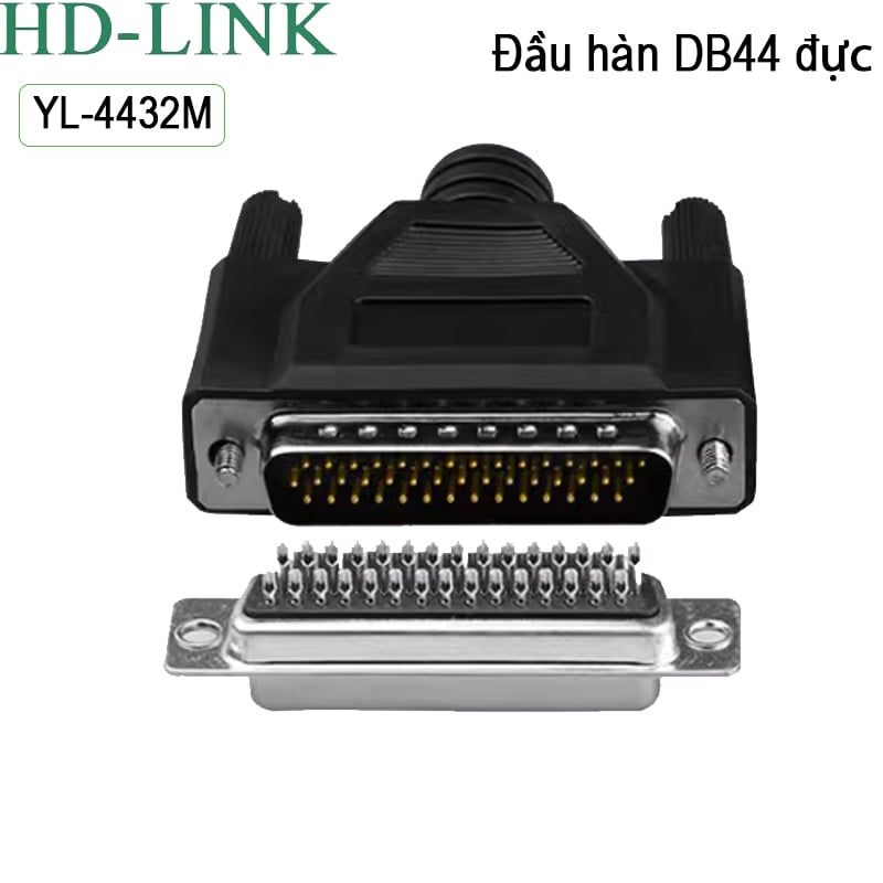 Đầu hàn COM DB44 HD-Link YL-4432M/F vỏ ốp nhựa dẻo - Phụ Kiện Điện Tử Việt Nam