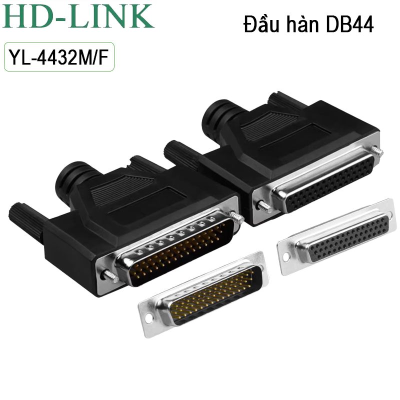 Đầu hàn COM DB44 HD-Link YL-4432M/F vỏ ốp nhựa dẻo - Phụ Kiện Điện Tử Việt Nam