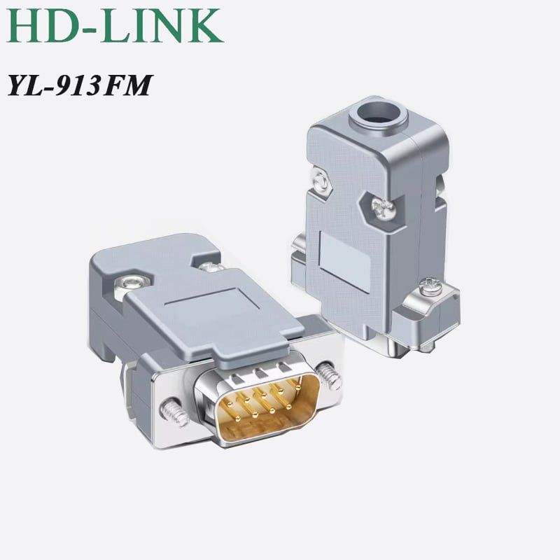 Đầu hàn COM DB9 RS232 chân đồng vỏ ốp nhựa cứng HD-LINK YL-913F/M - Phụ Kiện Điện Tử Việt Nam Đầu hàn COM DB9 RS232 chân đồng vỏ ốp nhựa cứng HD-LINK YL-913F/M - Phụ Kiện Điện Tử Việt Nam